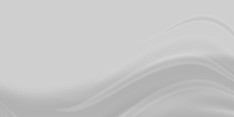 Obraz premium Soft White Wavy Background. Clean Fluid Gradient Design.