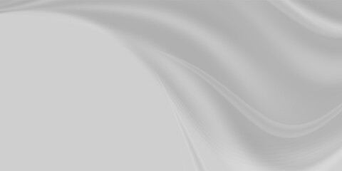 Abstract White Wave Background. Smooth Flowing Fabric Texture.