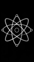 Abstract Atom Structure Graphic Design