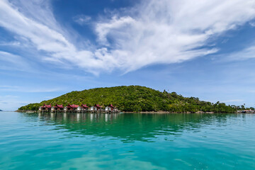 landscape view at Selakan Island, Semporna Sabah, Malaysia.