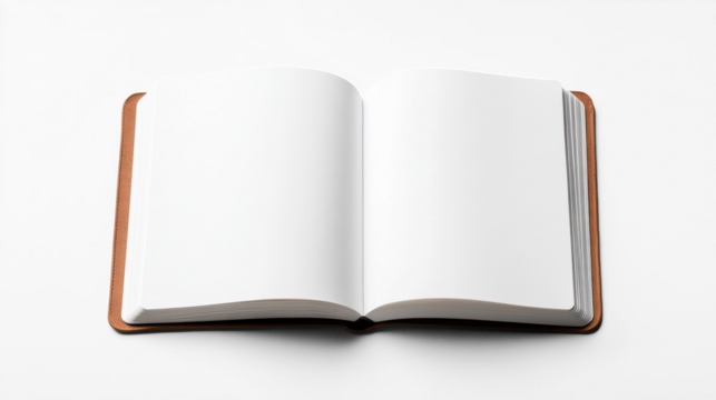 Open Notebook on Transparent Background