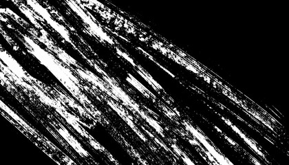 Obraz premium Abstract Black And White Diagonal Brush Stroke Texture