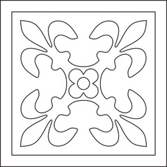 Vector black outline ancient Roman ornament elements. Classic European parts of patterns. Lilies and crowns

