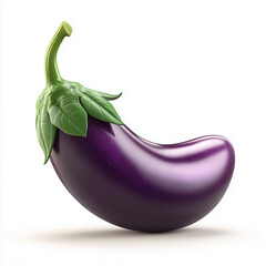 eggplants isolated on white background