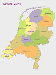 Map of the Provinces of the Netherlands
