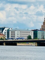 view of the city river