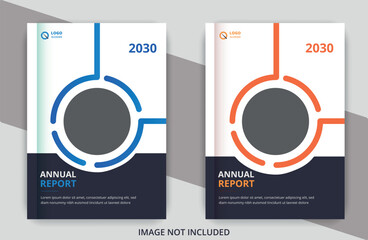 Annual Report Cover Design with Corporate Theme