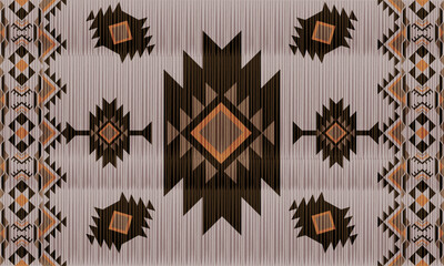tribal ethnic abstract motif or southwestern motif, navajo