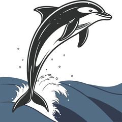 Naklejka premium Dolphin 23