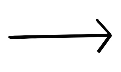 A set of handwritten yajirushi. Arrows shaped like those in Japanese manga.