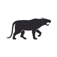 vector illustration of a leopard