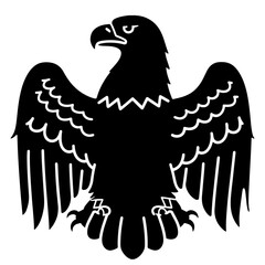 Black Eagle Illustration, Vector Graphic Design Element