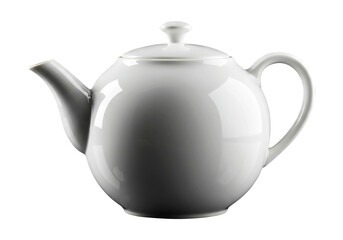 Elegant White Porcelain Teapot Perfect for Afternoon Tea and Stylish Table Settings