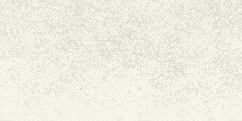 Ecru gradient with texture of eggshell. Pastel light beige background, modern dotted vector design, paper texture halftone sport dot