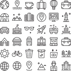 "40 Summer & Camping Line Icons – Outdoor Adventure SVG Pack"

"Minimal Travel & Beach Icons – Vector Set for Vacation Projects"

"Camping, Hiking, and Nature Icons – Perfect for Outdoor Designs"

"Va