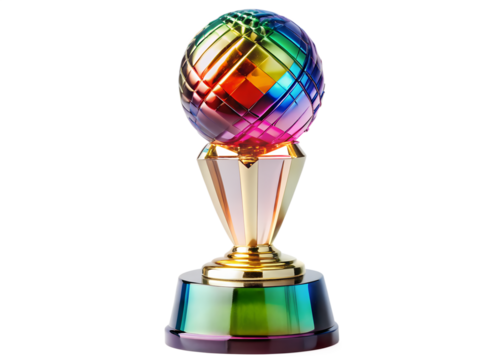 cristal trophy png image on transparent background