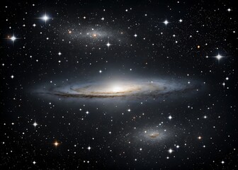 A Stunning View of Deep Space: Galaxies, Stars, and Cosmic Dust Creating a Mesmerizing Celestial Tapestry, Revealing the Grandeur and Mystery of the Universe in a Breathtaking Display