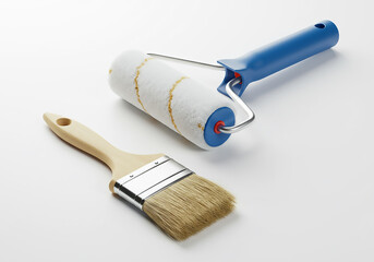 Painting Tools High-Quality Paint Roller and Brush for Smooth, Professional Finishes