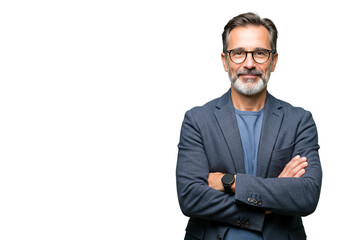 Confident Professional Businessman Arms Crossed Corporate Look