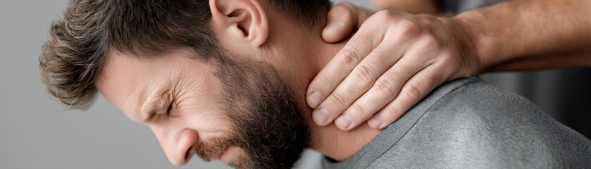 Chiropractor expertly guides neck motion enhancing health through chiropractic and physiotherapy treatments.