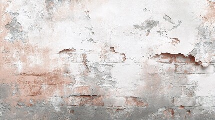 Fototapeta premium Subtle Whitewashed Brick Wall Texture for Creative Projects