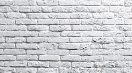Clean Modern White Brick Wall Texture for Creative Projects