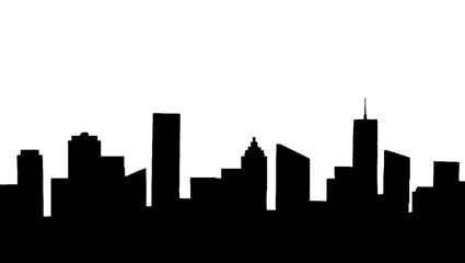 Fototapeta premium city skyline silhouette
