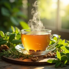 cup of tea with lemon