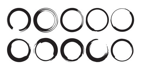 Circle logo and symbols Vectors, Drawn Circles Stock Vectors, Clipart and Illustrations
