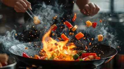 Fiery Wok Stir-Fry: A Culinary Masterpiece