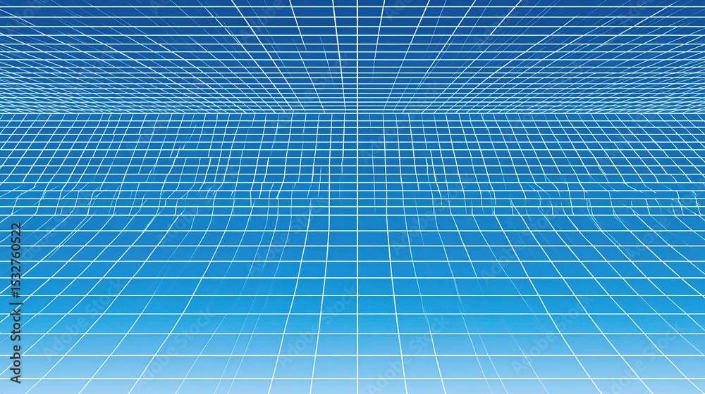 Poster futuristic blueprint style paper texture with precise grid design