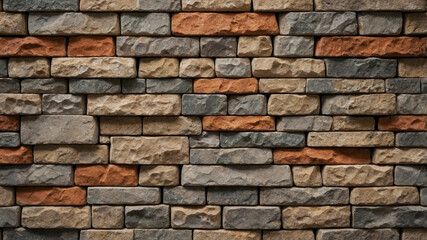 Obraz premium Brick and Stone Wall Background 