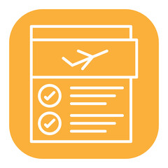 Flight Checklist Icon