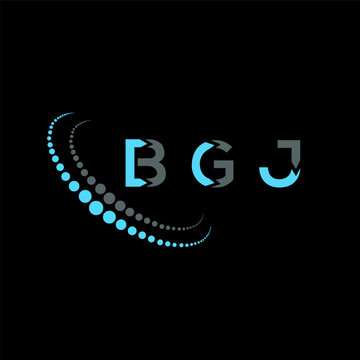 BGJ letter logo creative design. BGJ unique design.