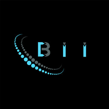 BII letter logo creative design. BII unique design.