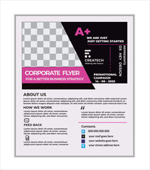  Modern Corporate Business Flyer Template – Professional, Clean, and Fully Editable Design.