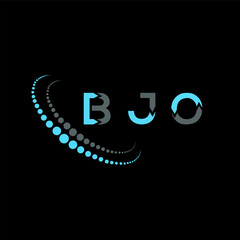 BJO letter logo creative design. BJO unique design.