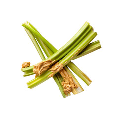 Celery Sticks with Creamy Peanut Butter - Healthy Snack