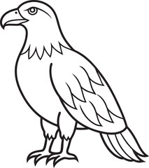 Fototapeta premium Eagle outline icon