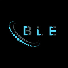 BLE letter logo creative design. BLE unique design.