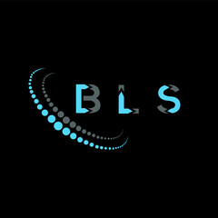 BLS letter logo creative design. BLS unique design.