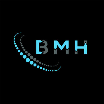 BMH letter logo creative design. BMH unique design.