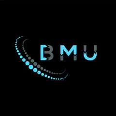 BMU letter logo abstract design. BMU unique design. BMU.