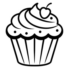 cupcake vector illustration