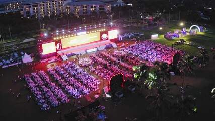Boao forum for asia international conference center hainan evening event meeting atmosphere