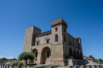 Fototapeta premium Crecchio, Abruzzo. The Ducal Castle De Riseis-D'Aragona