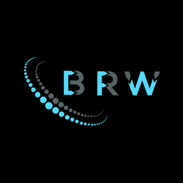 BRW letter logo abstract design. BRW unique design. BRW.