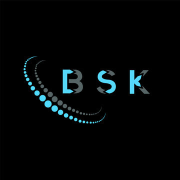 BSK letter logo abstract design. BSK unique design. BSK.