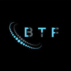 BTF letter logo abstract design. BTF unique design. BTF.