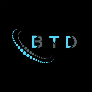 BTD letter logo abstract design. BTD unique design. BTD.